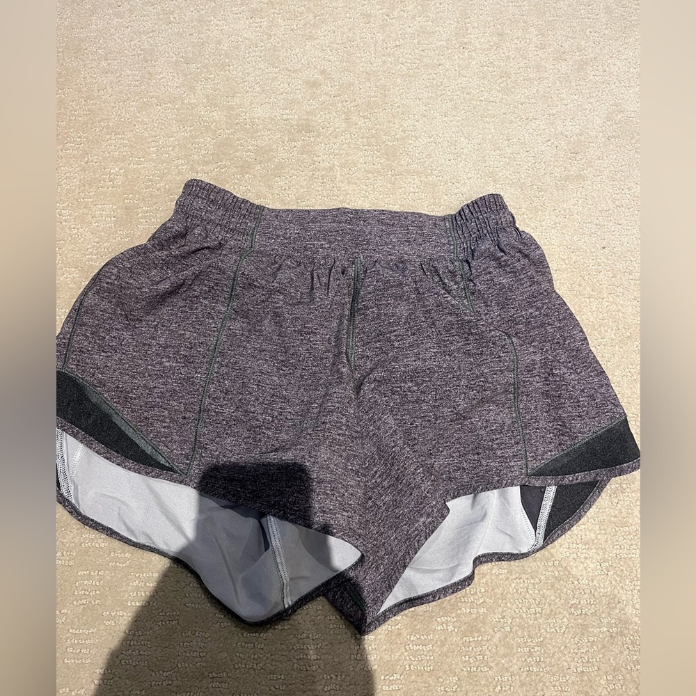 Lulu Lemon Women's Heathered Gray Athletic Shorts